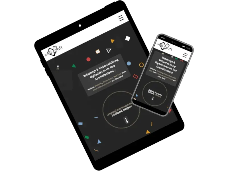 Responsives Mobile-First-Webdesign mit schnellen Ladezeiten für ein optimales Nutzererlebnis auf mobilen Endgeräten