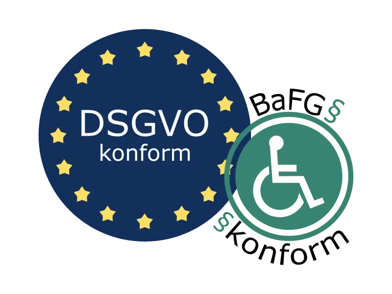 Website-Implementierung nach DSGVO und Barrierefreiheitsgesetz (BaFG).