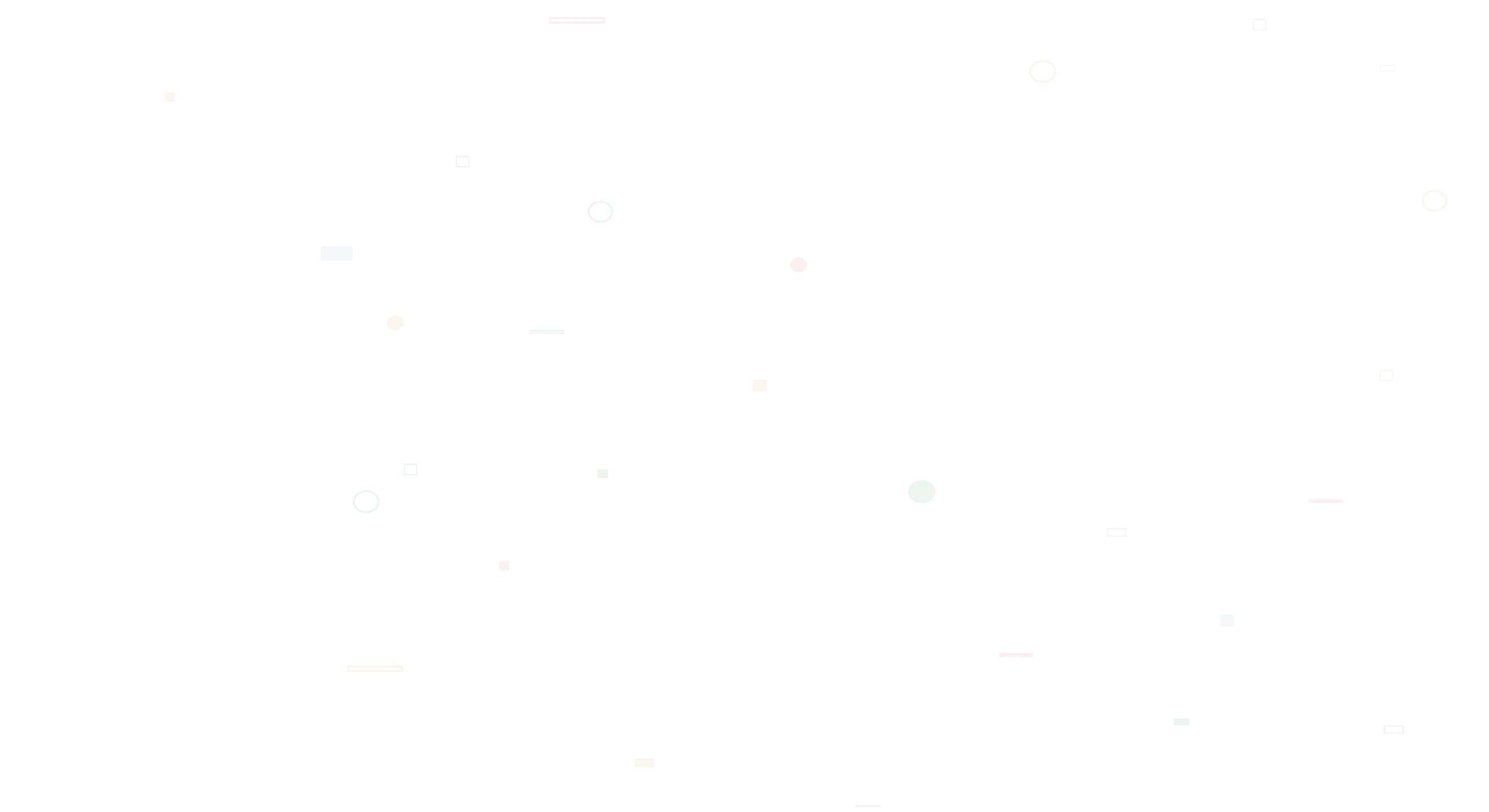 Transparentes Dekorative Grafik zur Darstellung digitaler Weblösungen mit verschiedenen geometrischen Formen