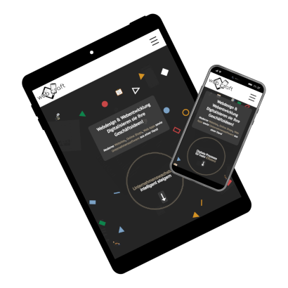 Responsives Webdesign: Website optimiert für Smartphone, Tablet und Desktop