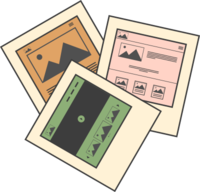 Icon für die bildliche Darstellung der Screendesigns