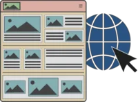 Webseite Onlineschaltung Icon Schritt fünf: Onlineschaltung Ihrer Website